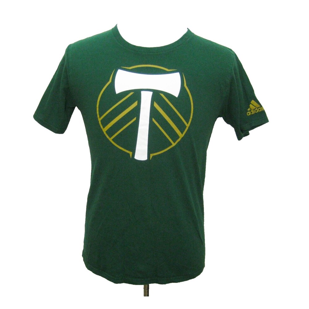 Portand Timbers Adidas T-Shirt Mens Medium Green Short Sleeve Graphic Jersey Top